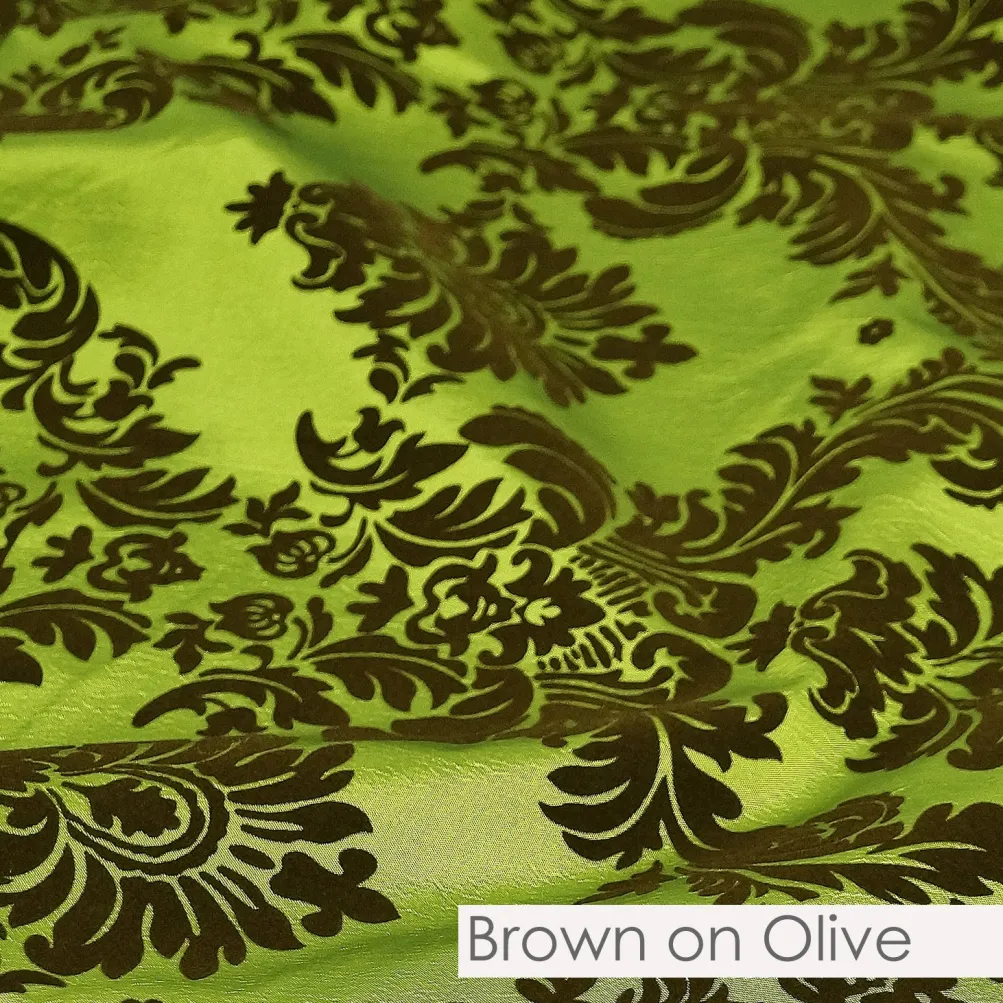 Damask Flocking Taffeta
