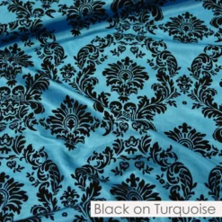 Damask Flocking Taffeta