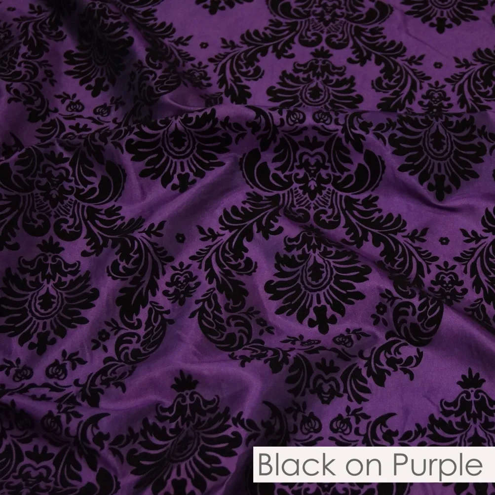 Damask Flocking Taffeta