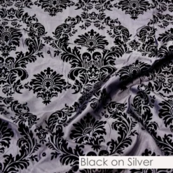 Damask Flocking Taffeta