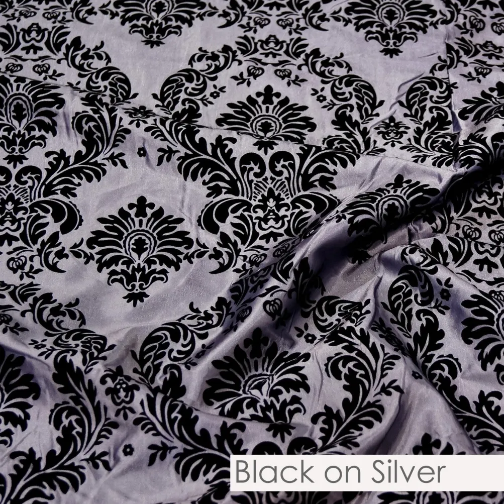 Damask Flocking Taffeta