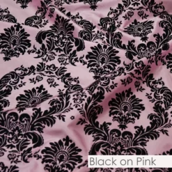 Damask Flocking Taffeta