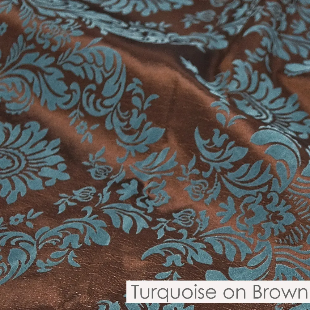 Damask Flocking Taffeta