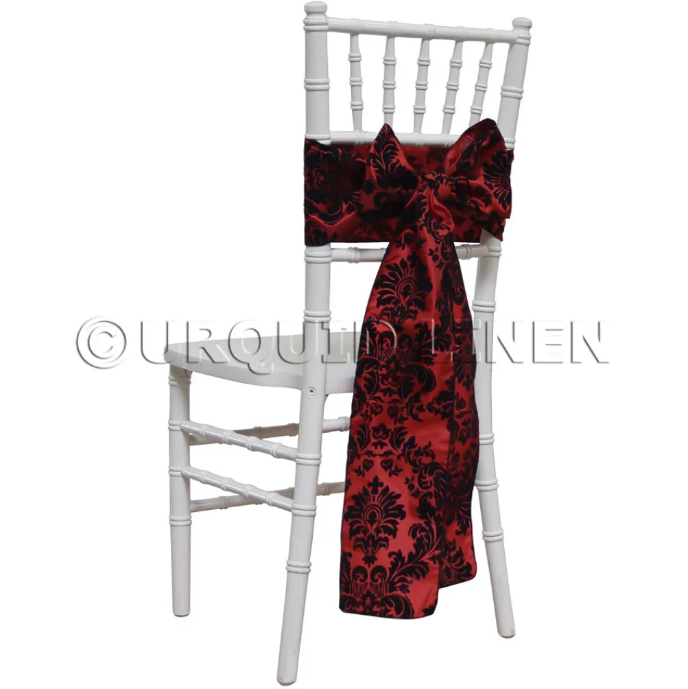 Damask Flocking Taffeta