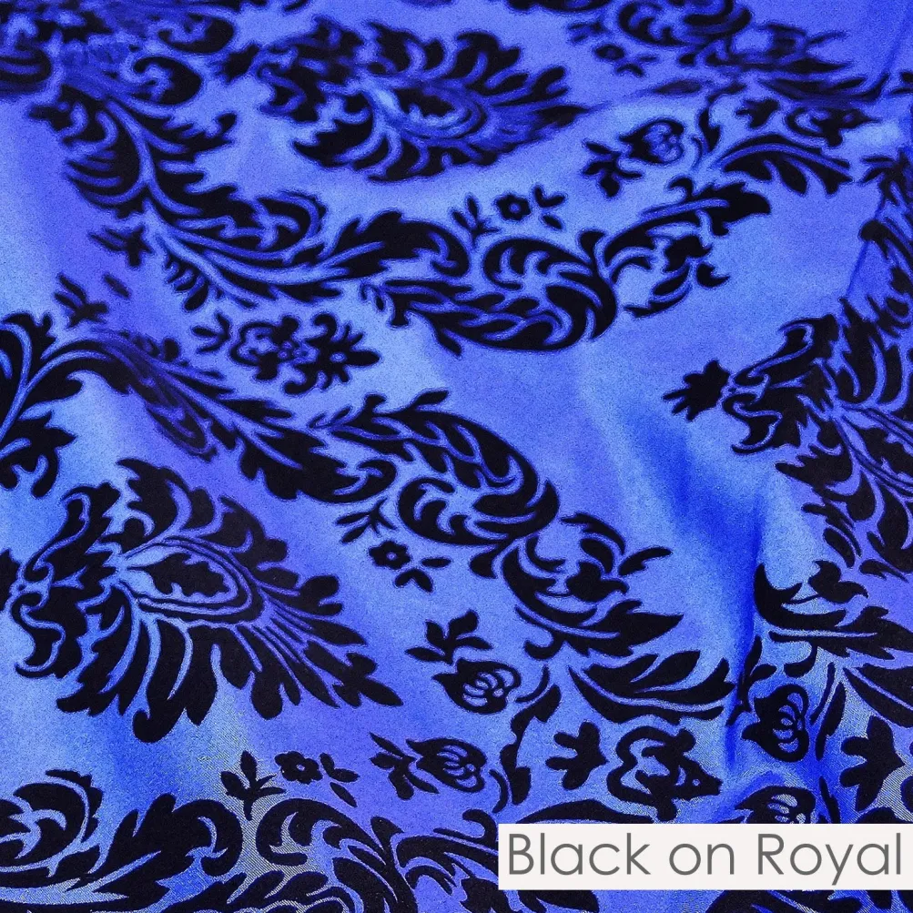 Damask Flocking Taffeta