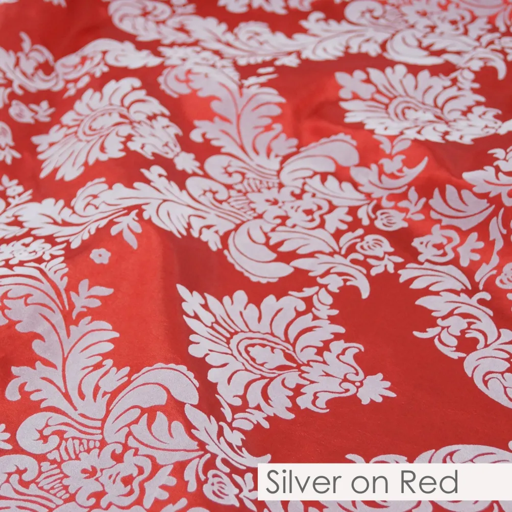 Damask Flocking Taffeta
