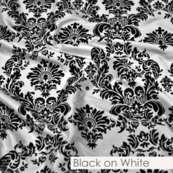 Damask Flocking Taffeta