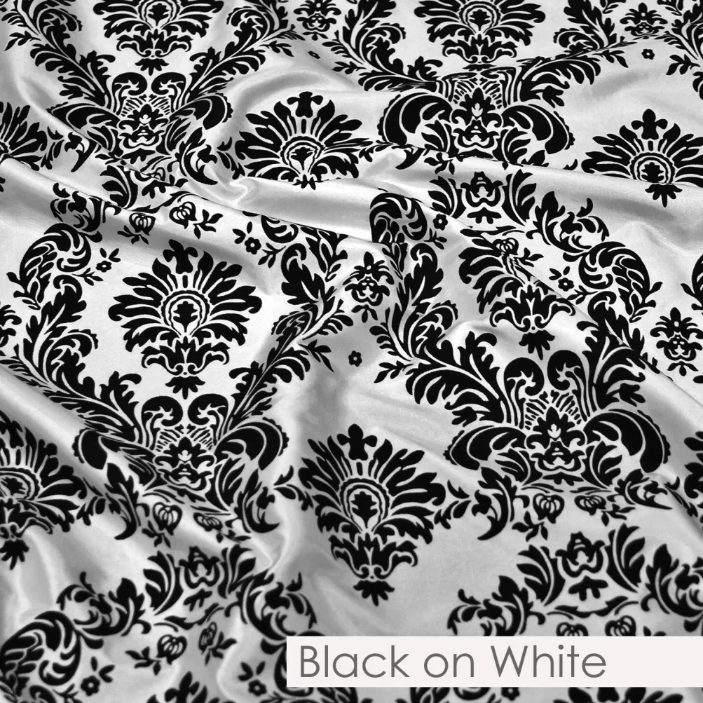 Damask Flocking Taffeta