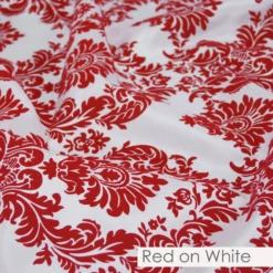 Damask Flocking Taffeta