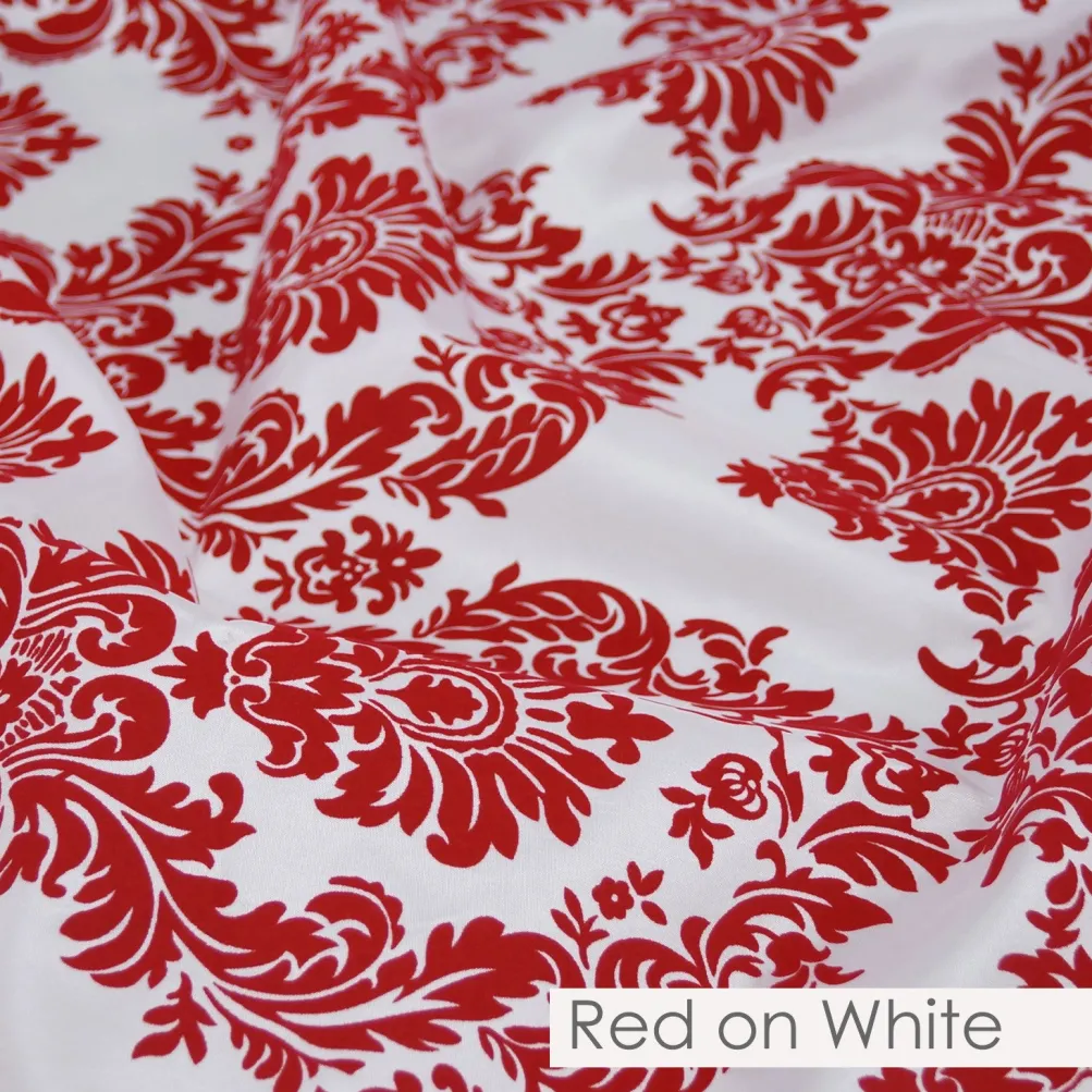 Damask Flocking Taffeta