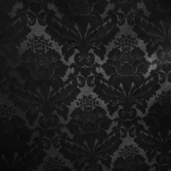 Damask Poly Table Linen in Black