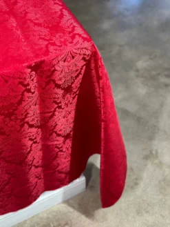 Damask Poly Table Linen in Red