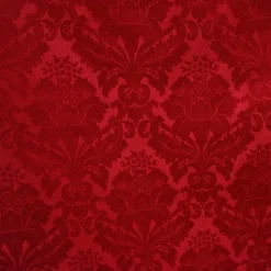 Damask Poly Table Linen in Red