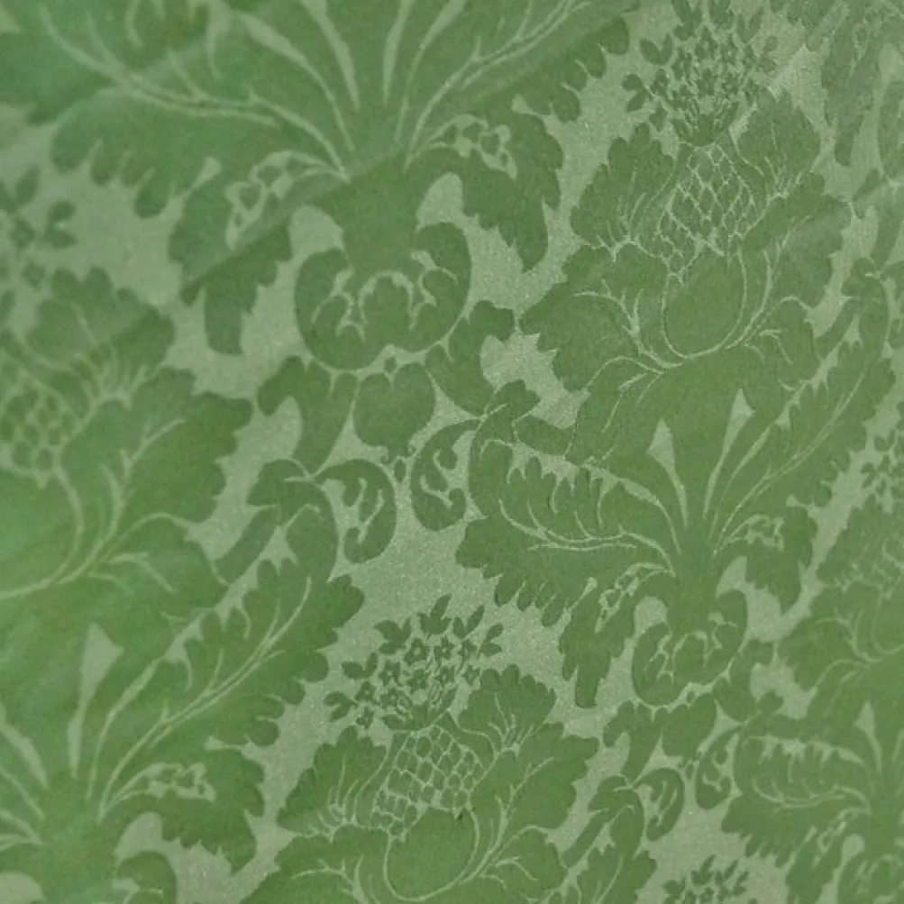 Damask Poly Table Linen in Sage 1152