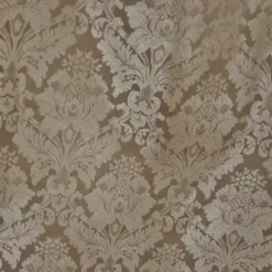 Damask Poly Table Linen in Taupe D 1410
