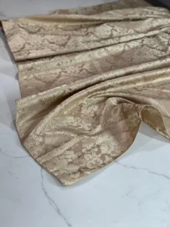 Damask Poly Table Linen in Taupe 1189