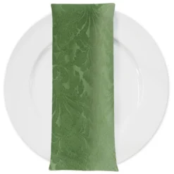 Damask Poly Table Napkin in Sage 1152