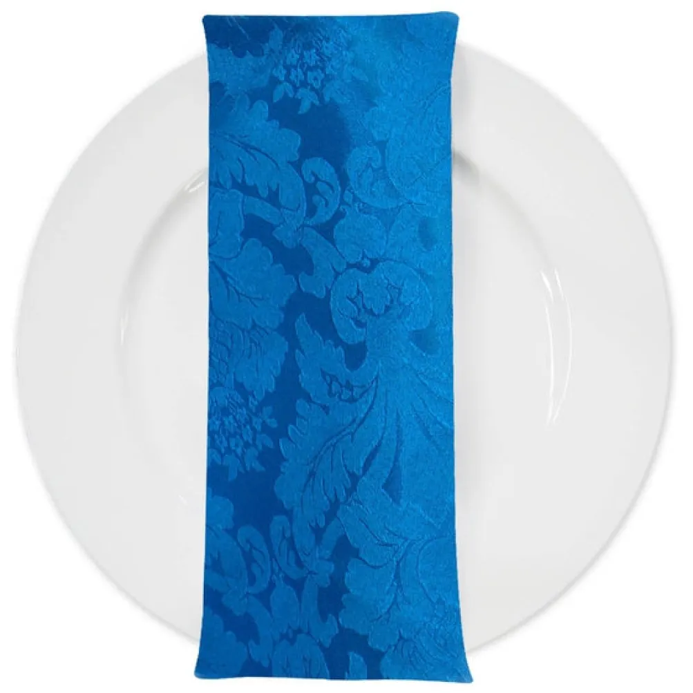 Damask Poly Table Napkin in Turquoise 1140