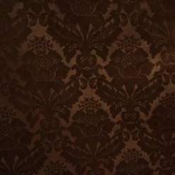 Damask Poly Table Runner in Brown 1266