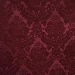 Damask Poly Table Runner in Burgundy