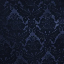Damask Poly Table Runner in Navy 1245