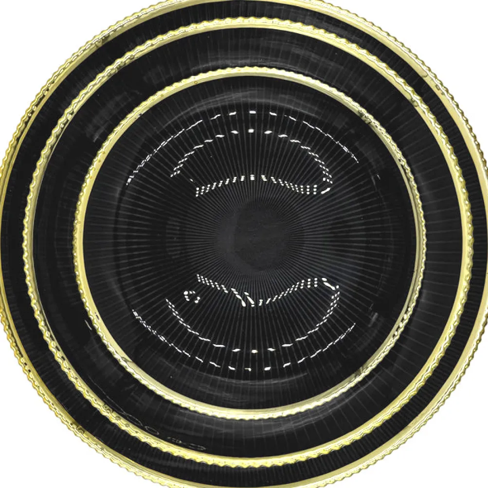 Deco - Glass Dinnerware in Black (Item # 0405)