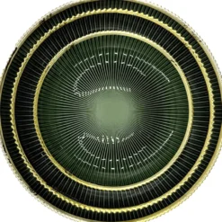 Deco - Glass Dinnerware in Green (Item # 0405)