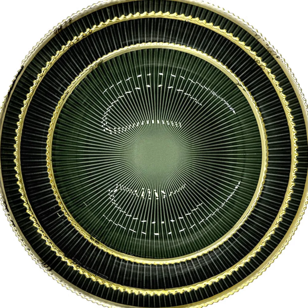 Deco - Glass Dinnerware in Green (Item # 0405)