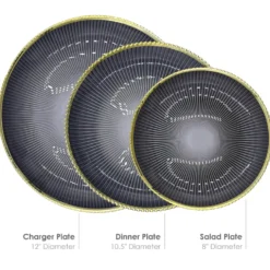 Deco - Glass Dinnerware in Purple (Item # 0405)