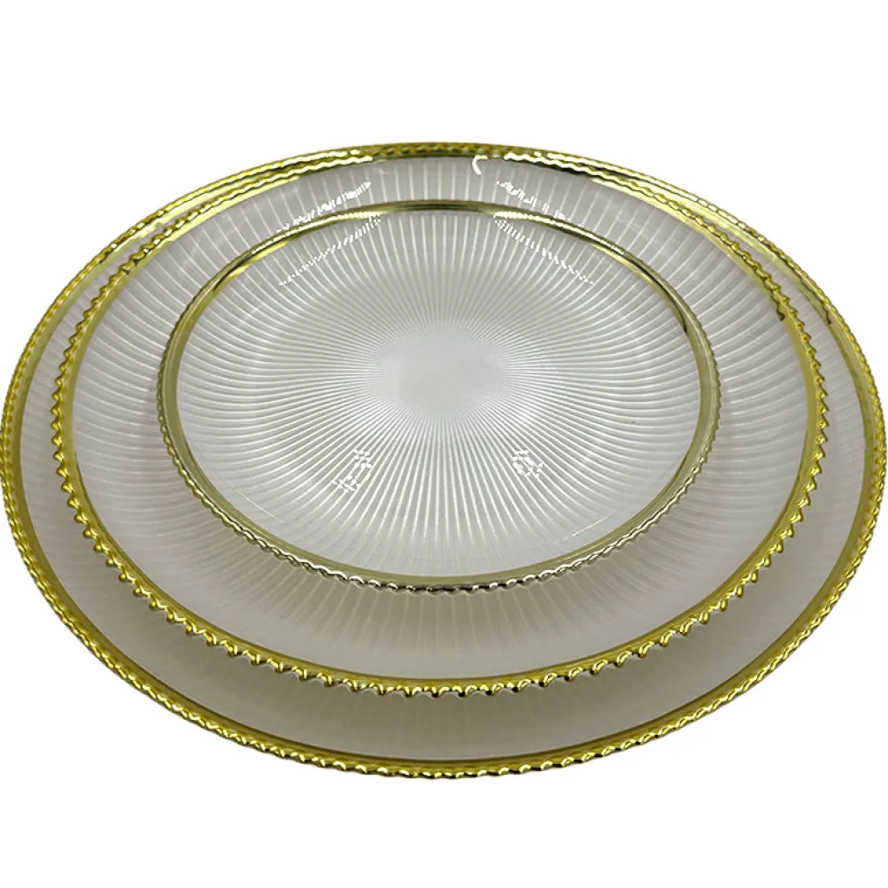 Deco - Glass Dinnerware in White (Item # 0405)