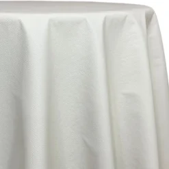 Deco Leather Table Linen in White