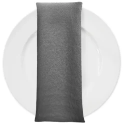 Deco Leather Table Napkin in Grey