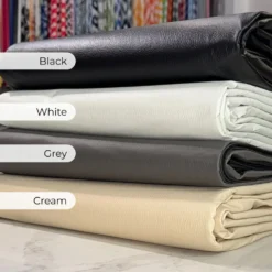Deco Leather Table Napkin in Grey