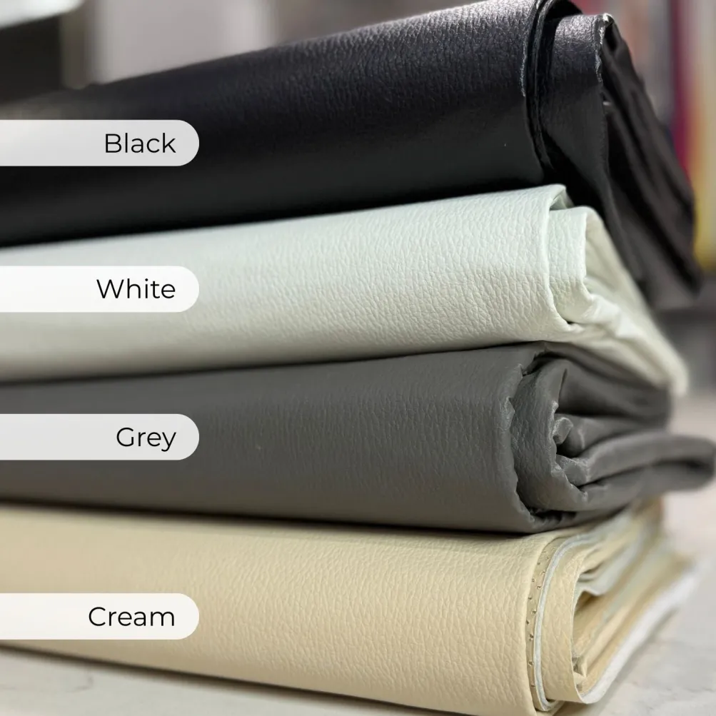 Deco Leather Table Runner in Grey