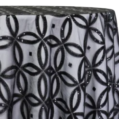 Delano Sequins Table Linen in Black
