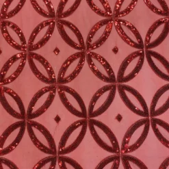 Delano Sequins Table Linen in Red