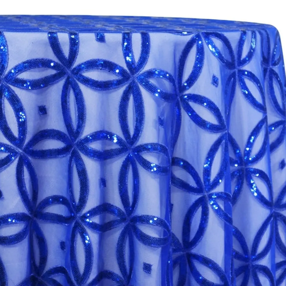 Delano Sequins Table Linen in Royal