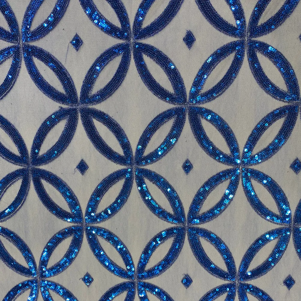 Delano Sequins Table Linen in Royal