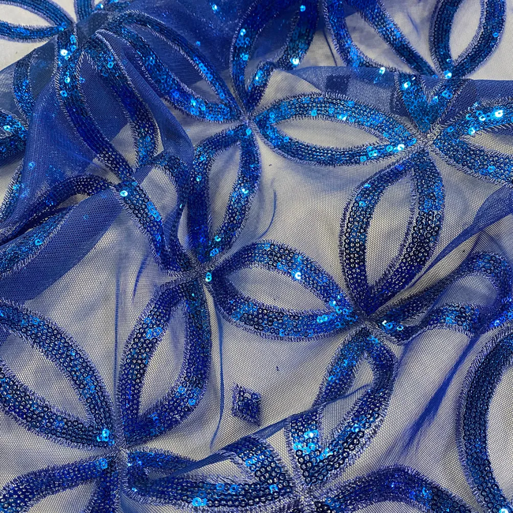 Delano Sequins Table Linen in Royal