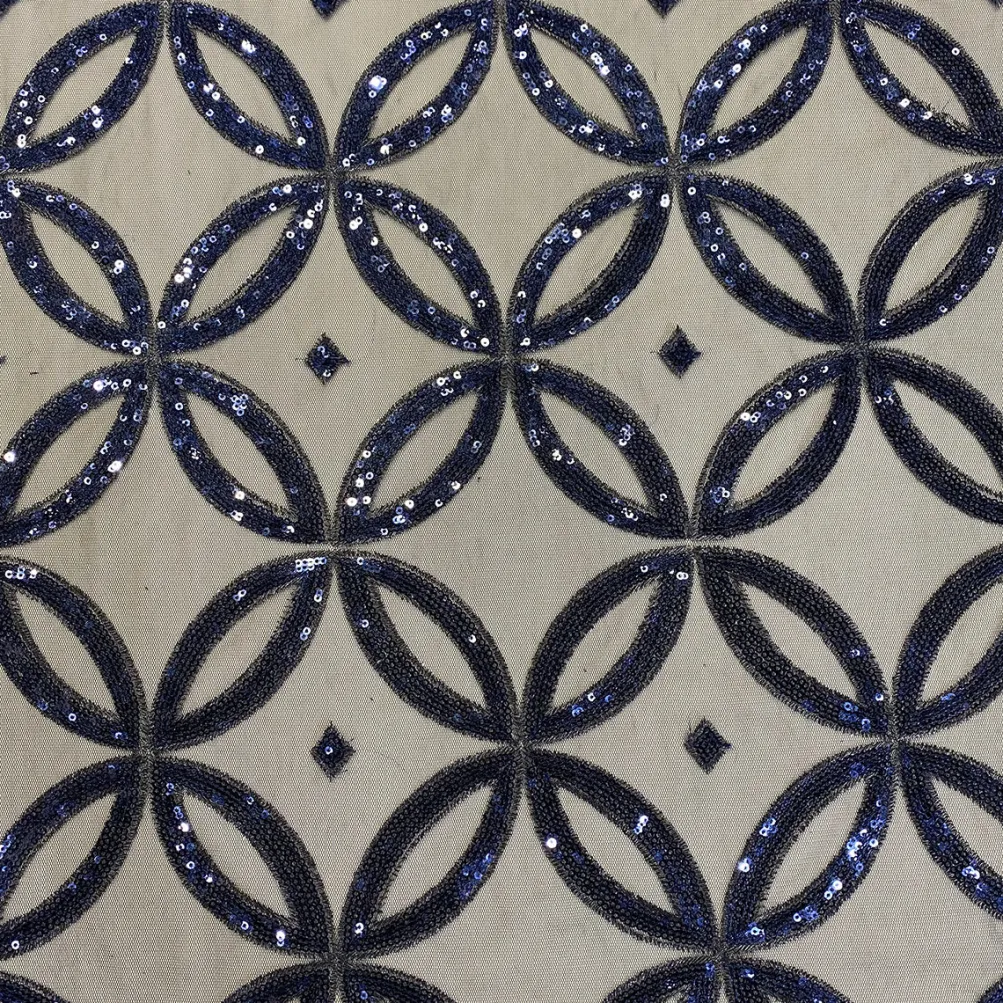 Delano Sequins Table Linen in Navy