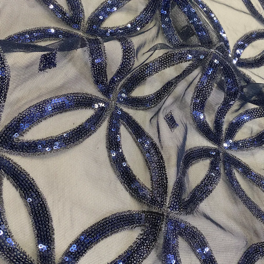 Delano Sequins Table Linen in Navy