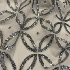 Delano Sequins Table Runner in Silver