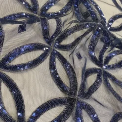 Delano Sequins Table Runner in Navy