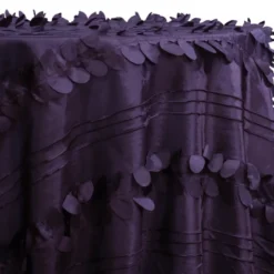 Diagonal Taffeta Table Linen in Raisin