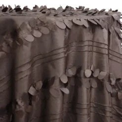 Diagonal Taffeta Table Linen in Brown