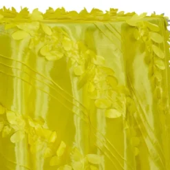 Diagonal Taffeta Table Linen in Yellow
