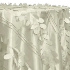 Diagonal Taffeta Table Linen in Ivory