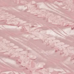 Diagonal Taffeta Table Linen in Pink Petal