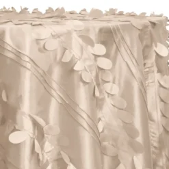 Diagonal Taffeta Table Linen in Taupe Gold