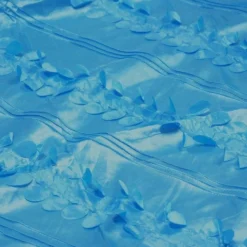 Diagonal Taffeta Table Runner in Turquoise